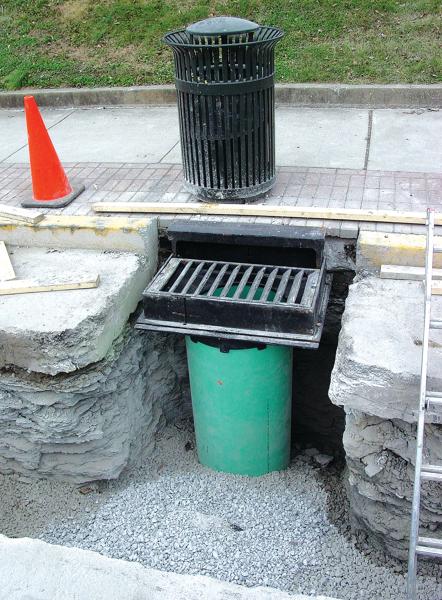 Curb drain